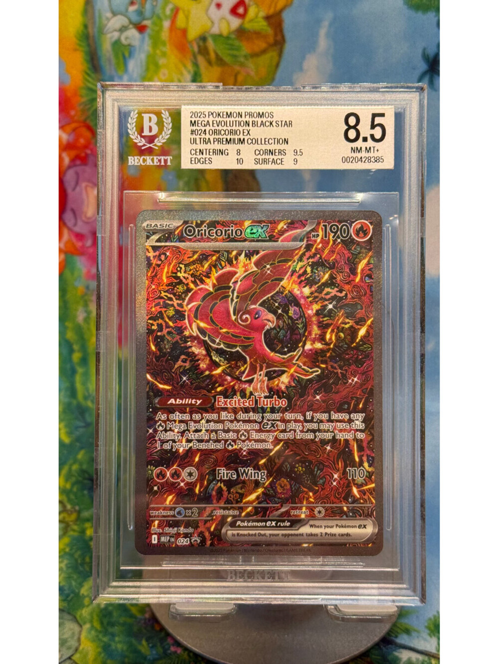 Oricorio ex MEP 024 2025 Pokémon Promo BGS 8.5